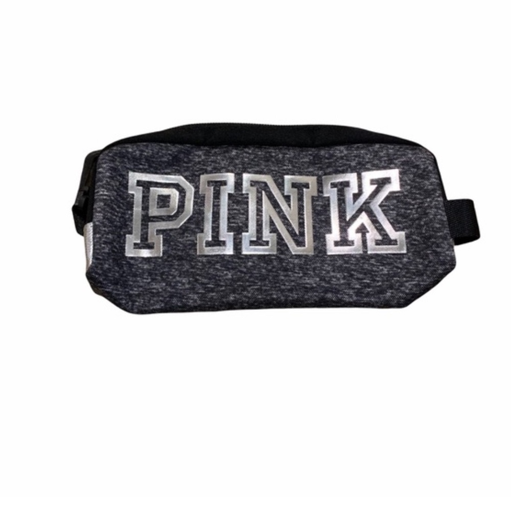 Victoria's Secret PINK Grey Marl Color Pouch NWOT - Picture 1 of 16
